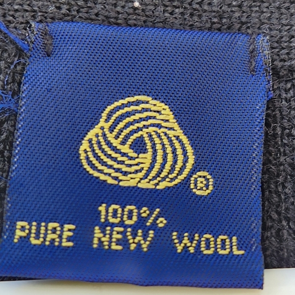 Charter Club Sweater Womens Medium Black 100% Merino Wool Vintage Pullover Tunic - Picture 3 of 10